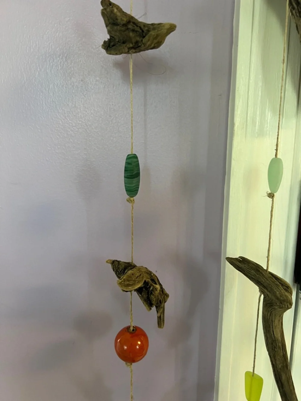 Wind hanging decor handmade using driftwood and fro Potomac River - Picture 9 of 15